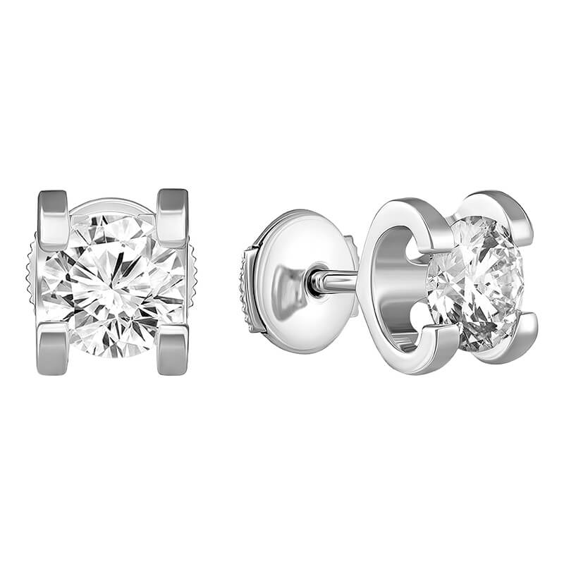 Earrings with diamonds 2.020 ct
