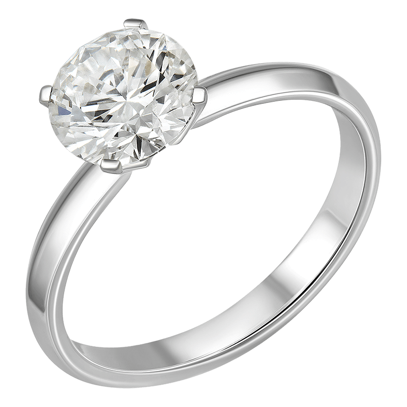 Кольцо с бриллиантом 0.500 ct