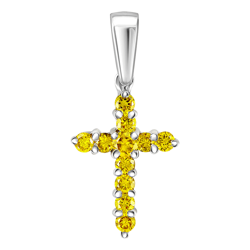 Cross with diamonds 0.431 ct