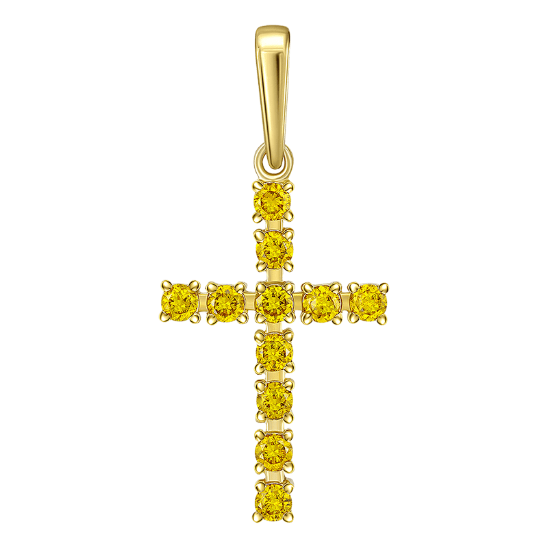 Крест с в.бриллиантами 0.662 ct