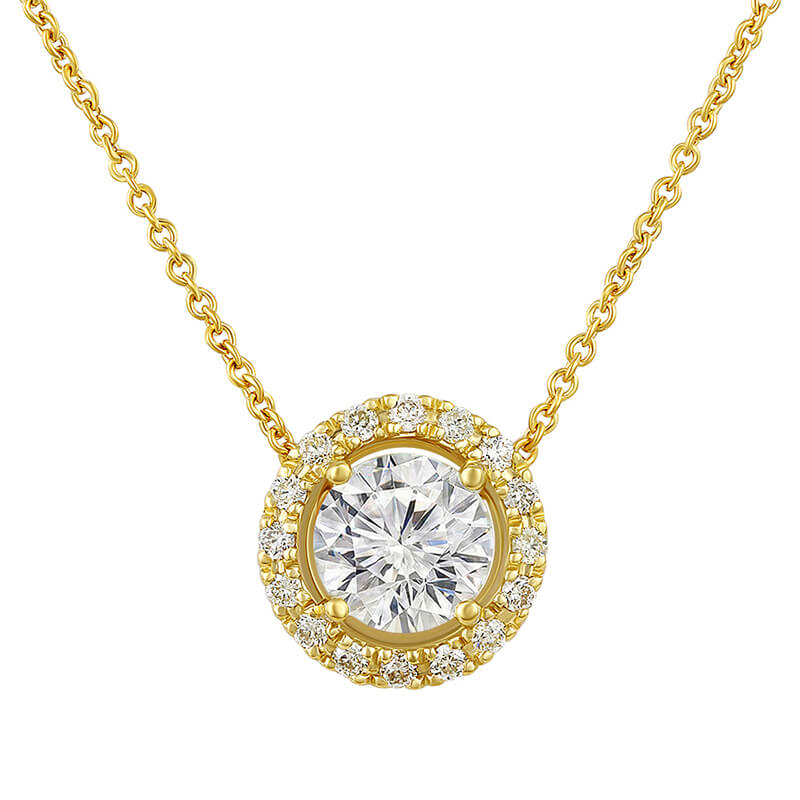 Necklace with diamonds 0.662 ct