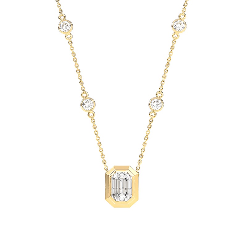 Necklace with diamonds 2.302 ct