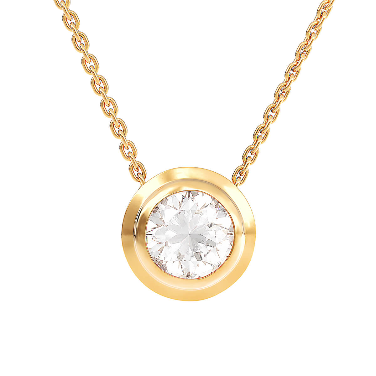 Necklace with diamond 1.340 ct