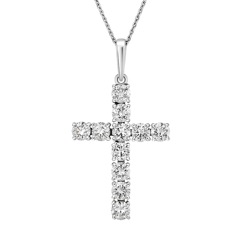 Cross pendant with diamonds 0.608 ct
