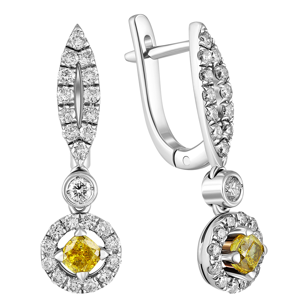Diamond earrings 1.170 ct