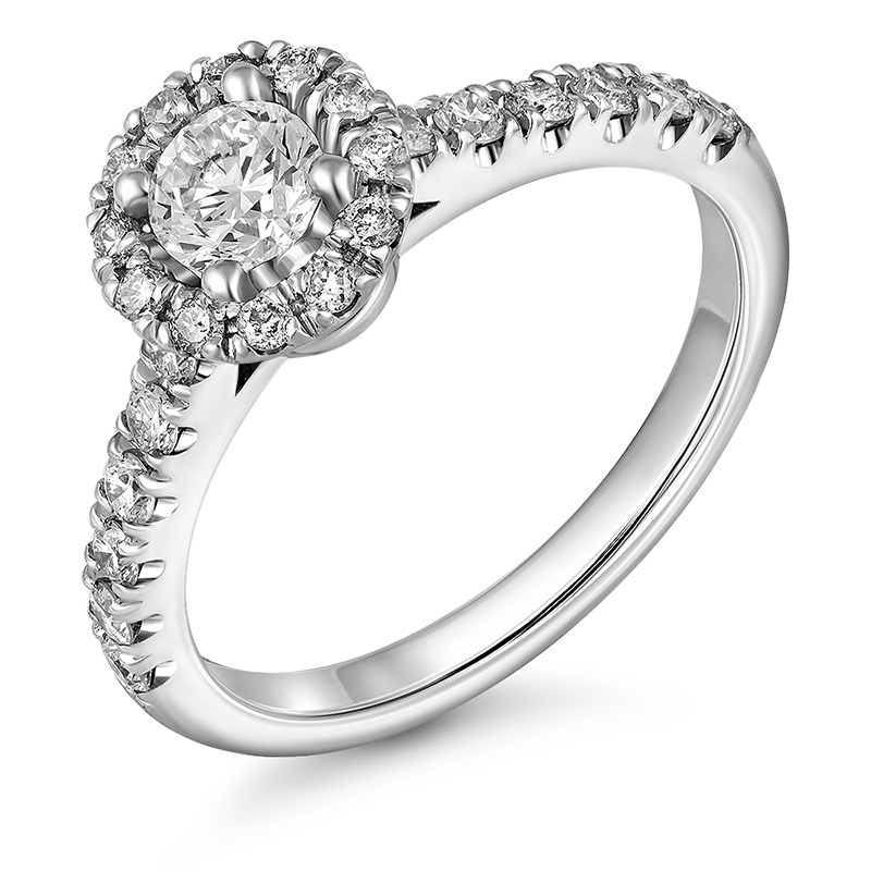Diamond ring 0.538 ct