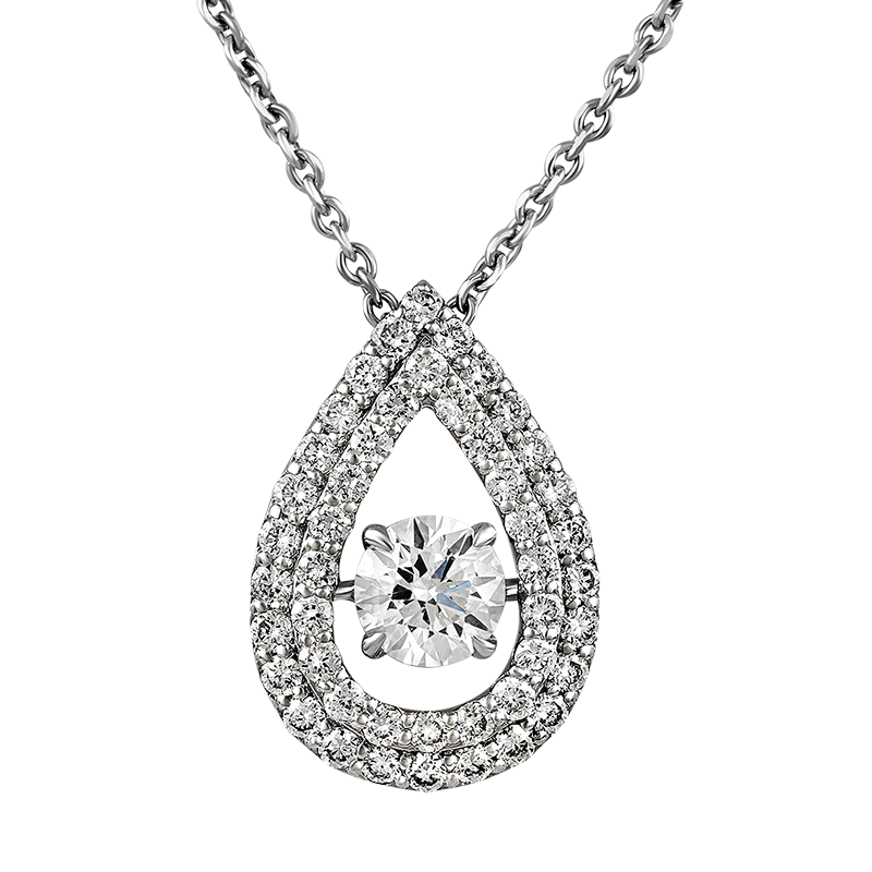 Necklace with diamonds 0.691 ct