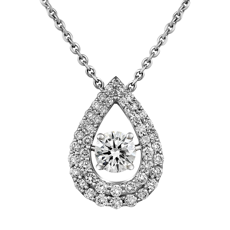 Necklace with diamonds 0.616 ct