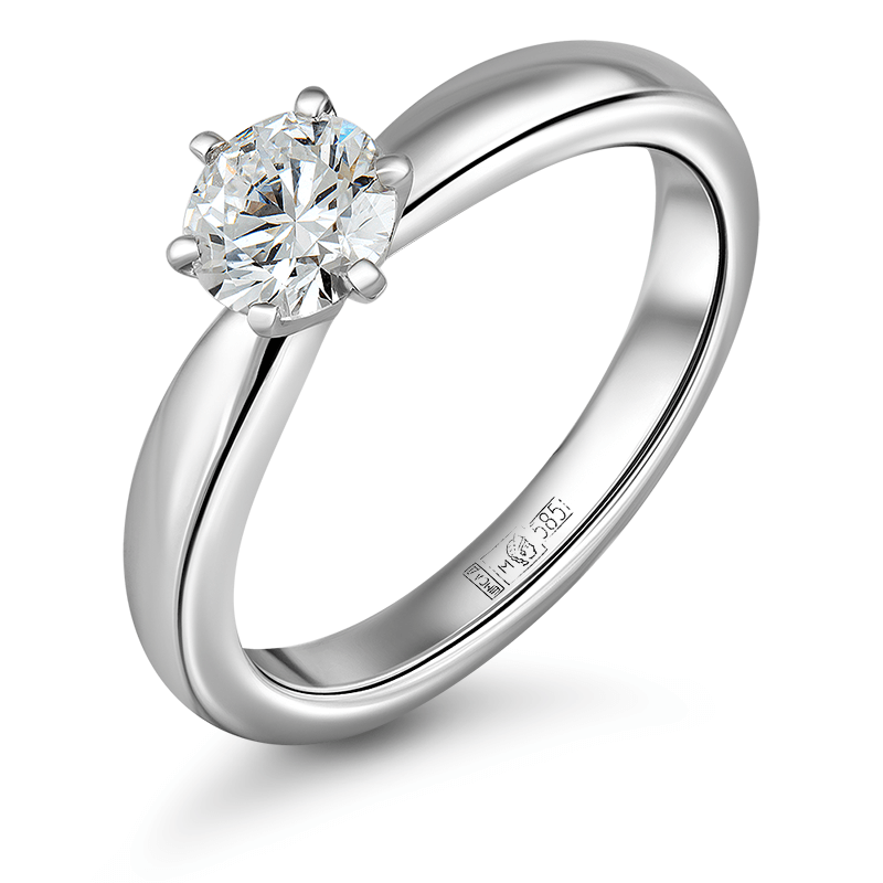 Diamond ring 0.495 ct