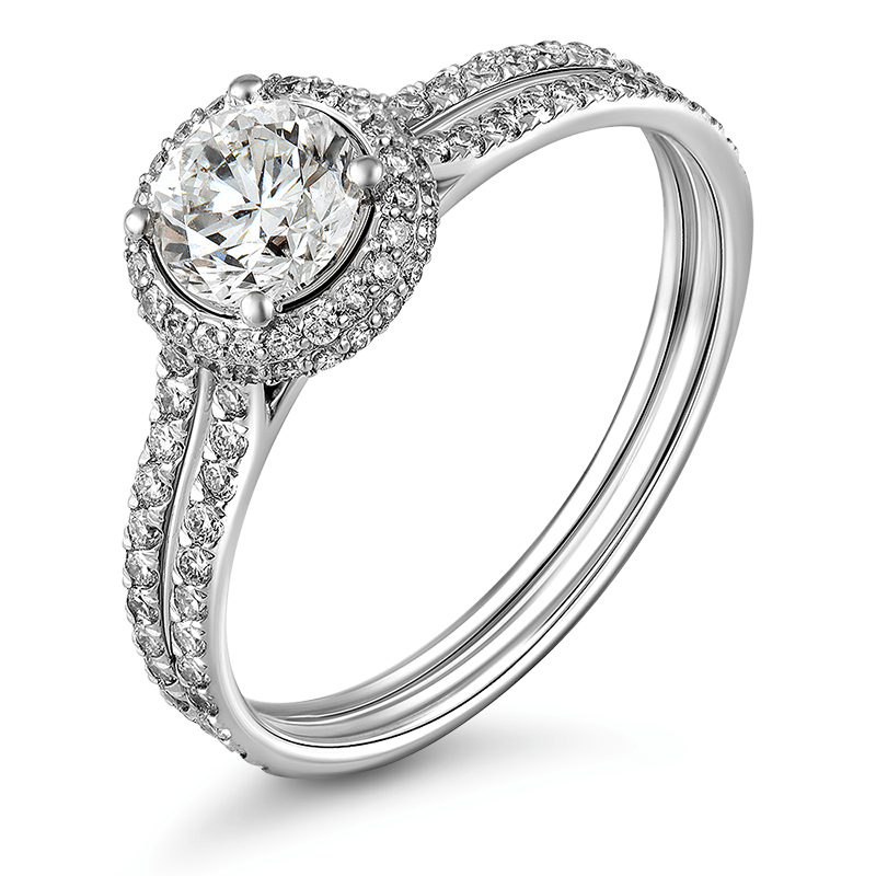 Diamonds ring 0.878 ct