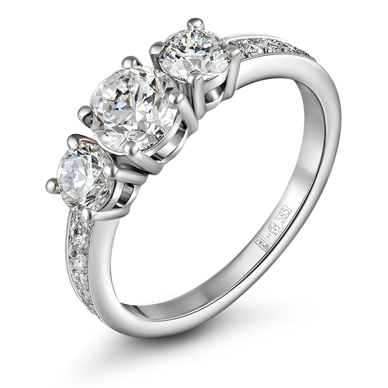 Diamonds ring 1.075 ct