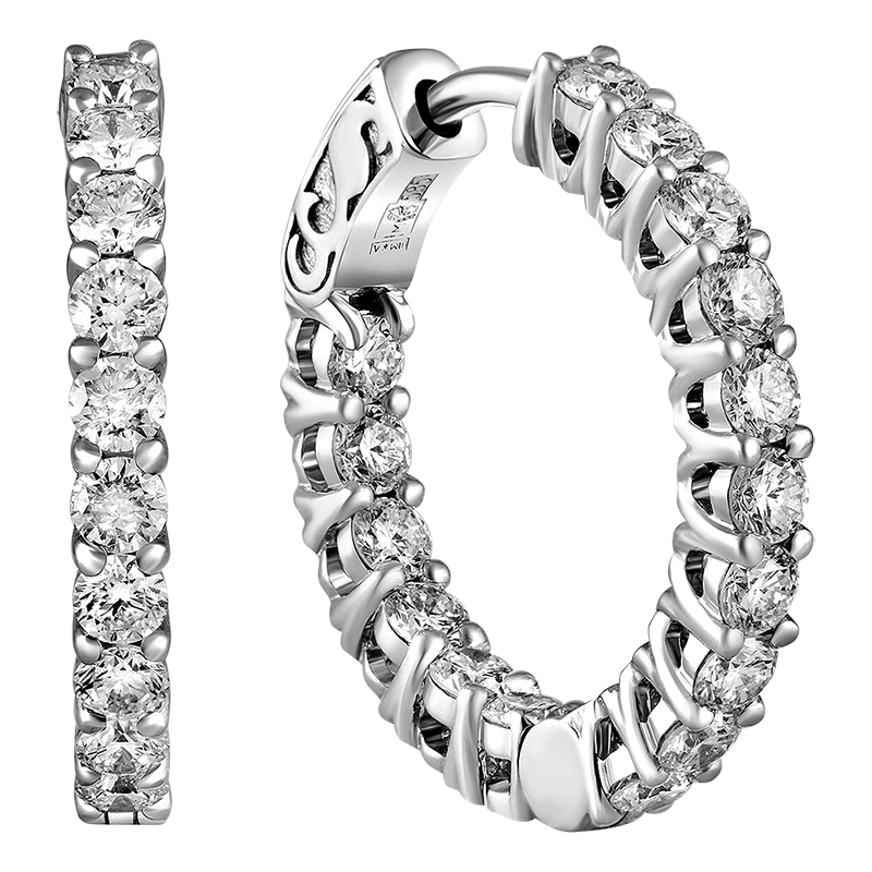 Diamonds earrings 1.633 ct