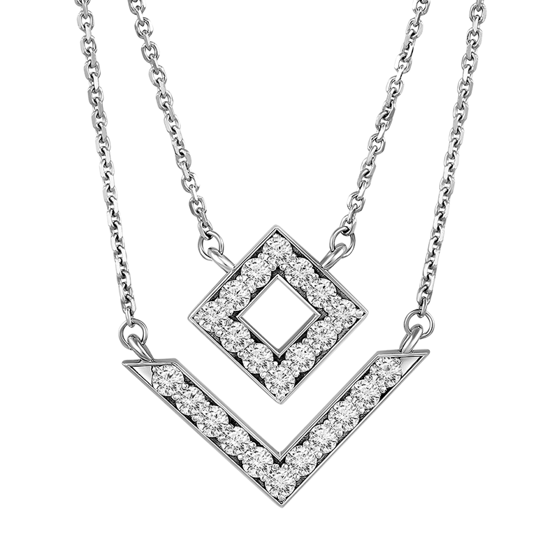 Diamonds necklace 0.824 ct
