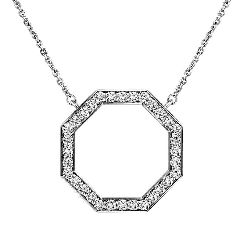 Diamonds necklace 0.981 ct