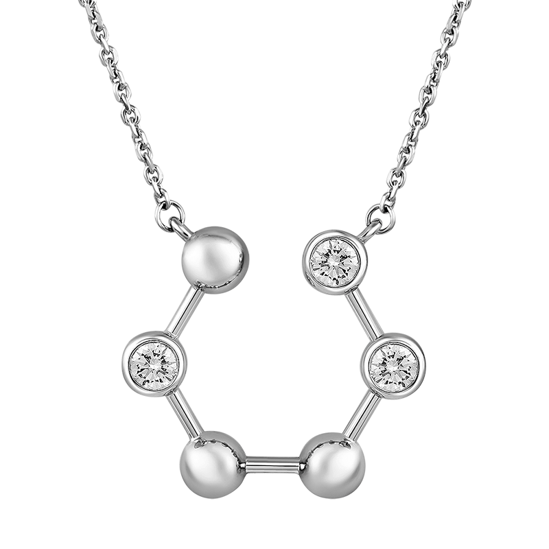 Diamonds necklace 0.383 ct