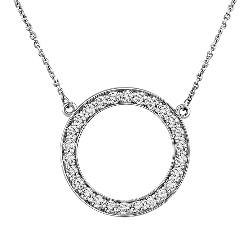 Diamonds necklace 0.768 ct