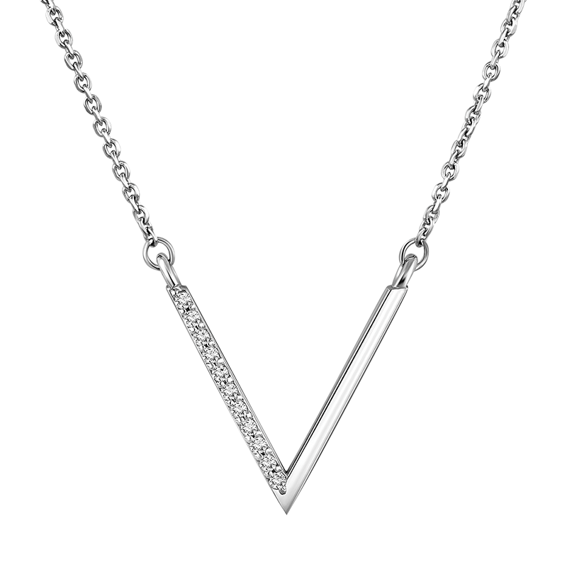 Diamonds necklace 0.050 ct