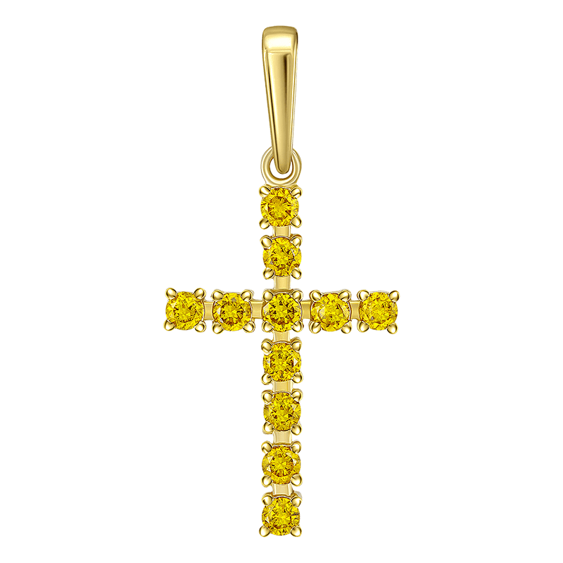 Cross pendant with diamonds 0.644 ct