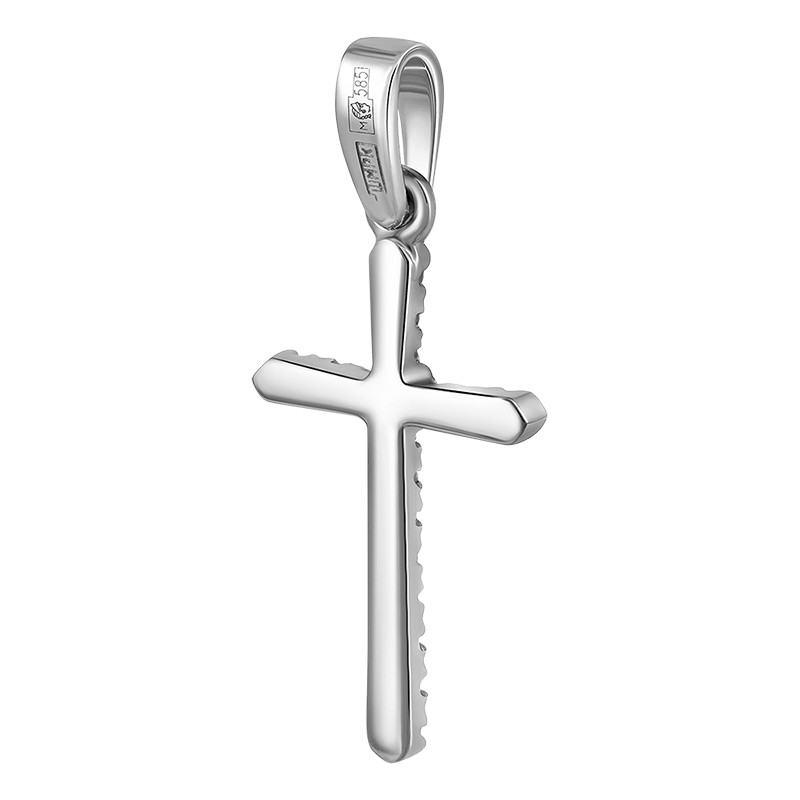 Cross pendant with diamonds 0.147 ct | Foto 1