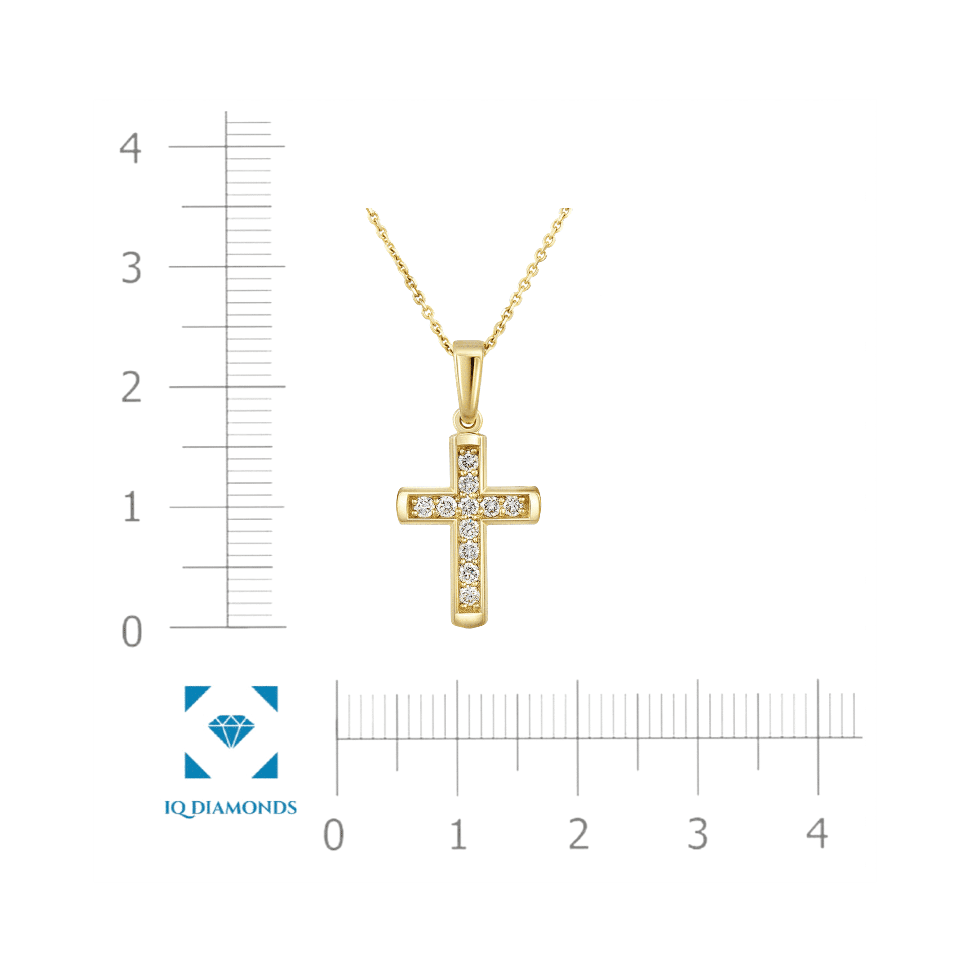 Cross pendant with diamonds 0.278 ct | Foto 1
