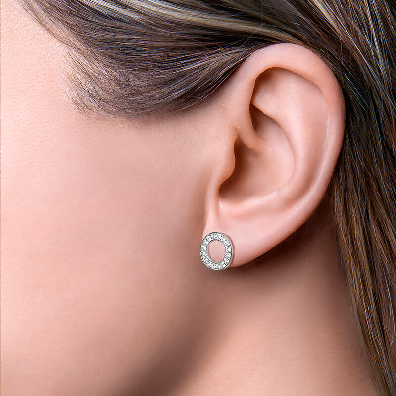 Diamond earrings 0.429 ct | Foto 1