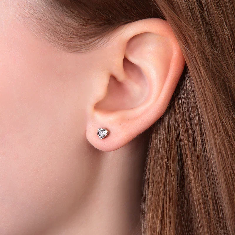 Earrings-studs with diamonds 0.413 ct | Foto 1