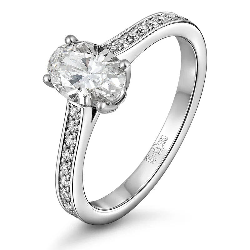 Diamond ring 0.906 ct