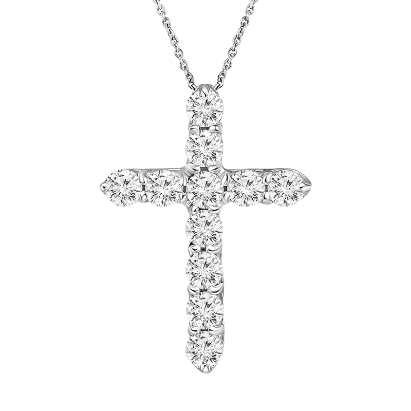 Крест с выращенными бриллиантами 0.986ct︱Diamond cross 0.986ct