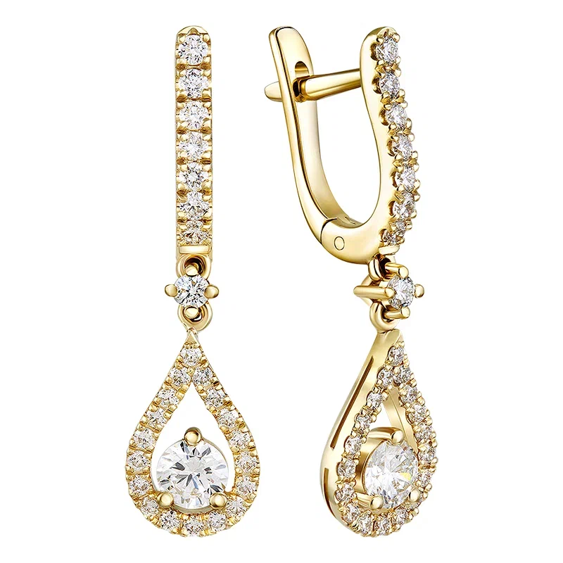 Diamond earrings 0.847 ct