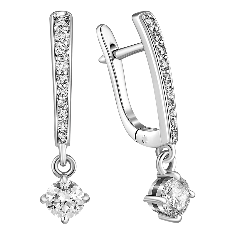 Diamond earrings 0.820 ct