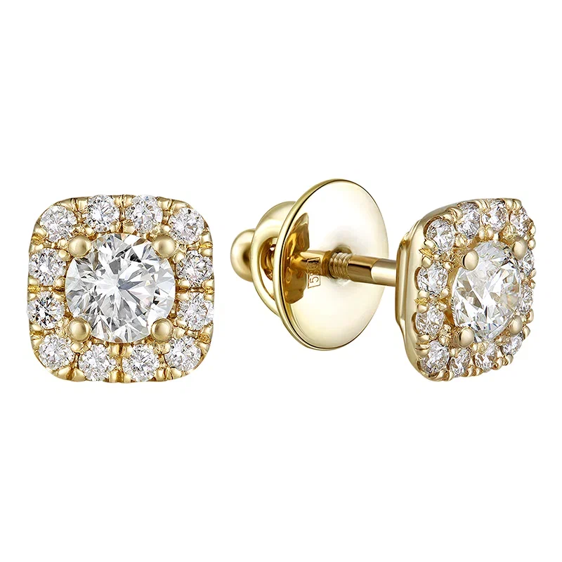 Diamond earrings 0.859 ct