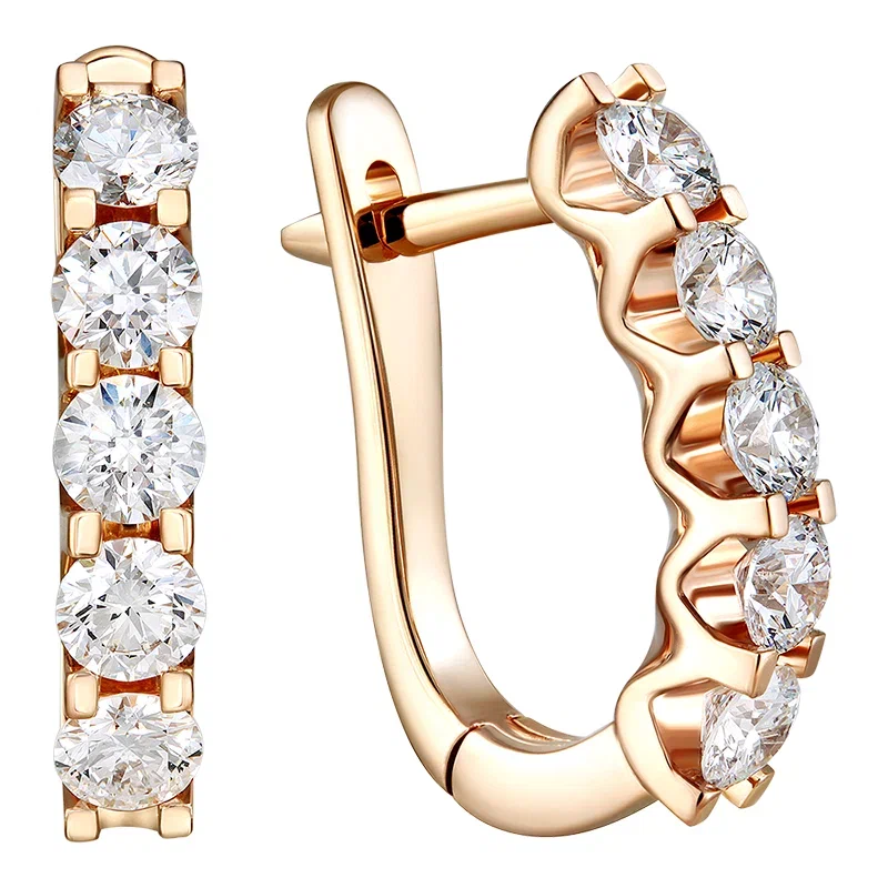 Diamond earrings 0.923 ct