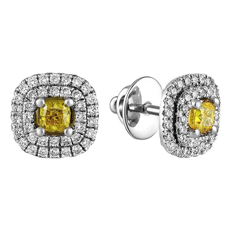 Diamond earrings 0.954 ct