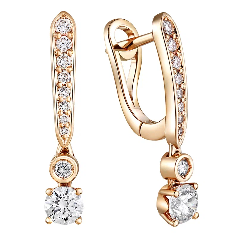 Diamond earrings 1.15 ct