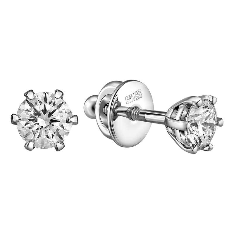 Diamond earrings 0.643 ct