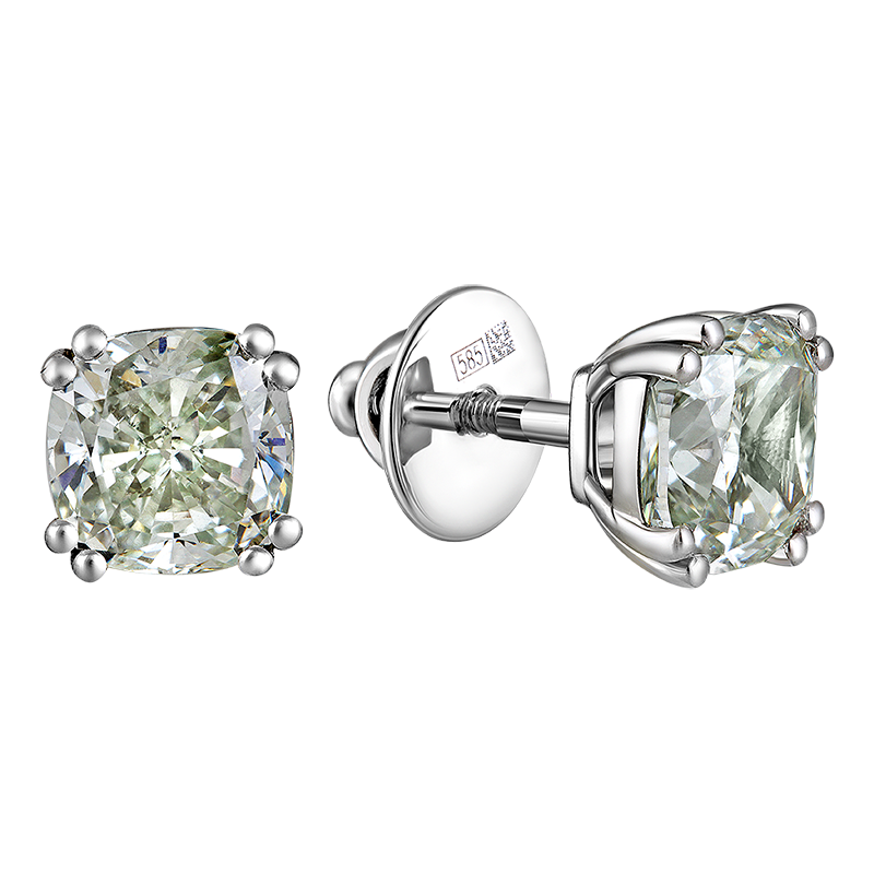 Diamond earrings 2.490 ct