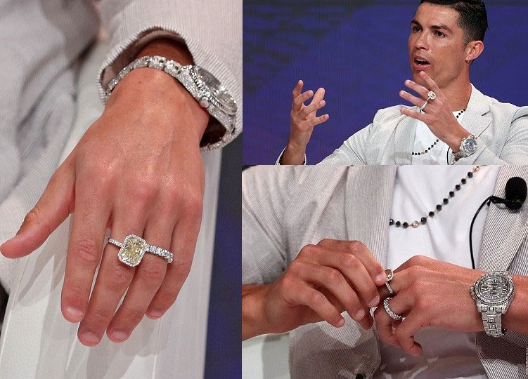 Cristiano Ronaldo prefers the brilliance of diamonds.