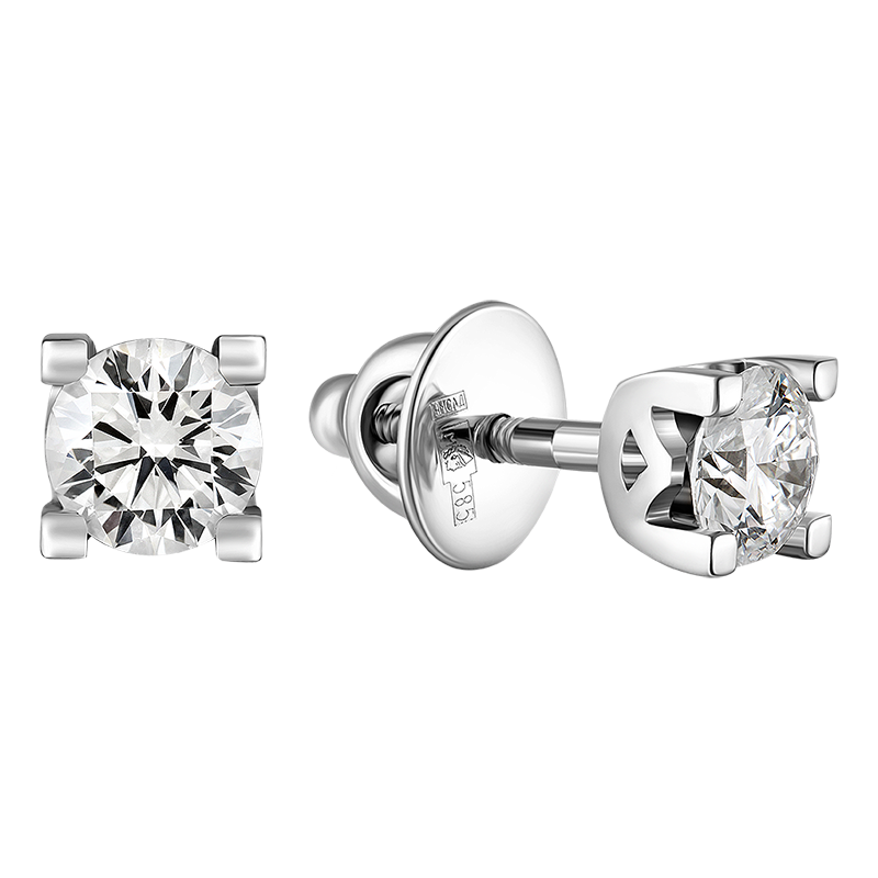 Diamond earrings 0.708 ct