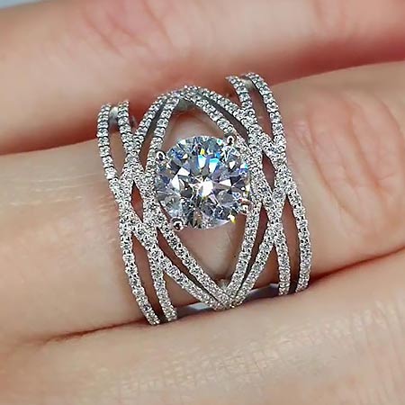 IQ Diamonds Ring with Grown Diamonds 1,915 ct