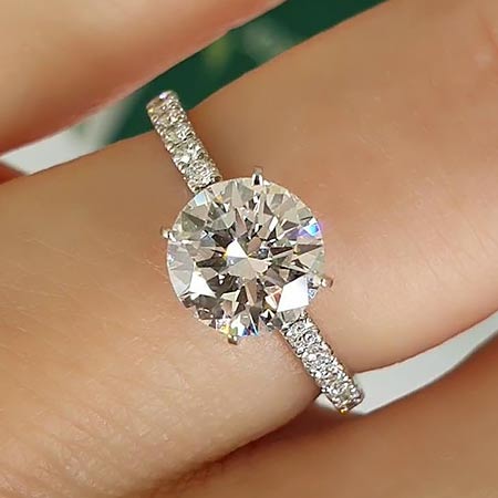 Ring with grown diamonds 1.32 ct